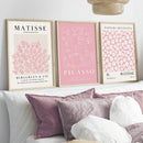 GobekUsa Pink Abstract Sage Wall Art Set
