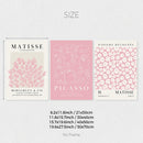 GobekUsa Pink Abstract Sage Wall Art Set