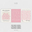 Pink abstract sage wall art set bedroom matisse and picasso prints by Decorbites