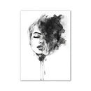 Minimalist black and white wall art i love you bedroom room decor by Decorbites