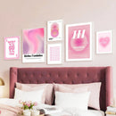 GobekUsa Pink Angel Number Poster - Gallery Wall Art