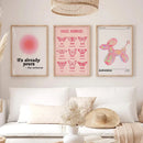 GobekUsa Pink Angel Number Poster - Gallery Wall Art