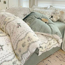 GobekUsa Pink Floral Bedding Set - Queen Size