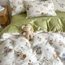 GobekUsa Pink Floral Bedding Set - Queen Size