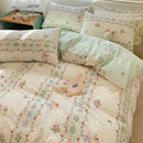 GobekUsa Pink Floral Bedding Set - Queen Size