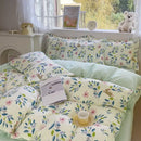 GobekUsa Pink Floral Bedding Set - Queen Size