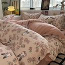 GobekUsa Pink Floral Bedding Set - Queen Size