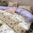 GobekUsa Pink Floral Bedding Set - Queen Size