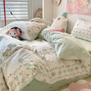 GobekUsa Pink Flowers Duvet Cover Set for Girls and Boys