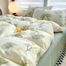 GobekUsa Pink Flowers Duvet Cover Set for Girls and Boys
