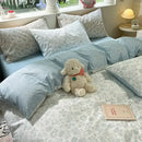 GobekUsa Pink Flowers Duvet Cover Set for Girls and Boys