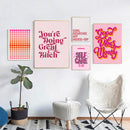 GobekUsa Pink Makeup Funny Quote Art Poster