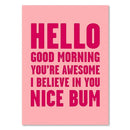 GobekUsa Pink Makeup Funny Quote Art Poster