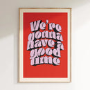 GobekUsa Pink Music Lyrics Wall Art Canvas