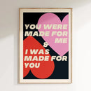 GobekUsa Pink Music Lyrics Wall Art Canvas