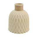 Textured pastel ceramic flower arrangement vase set living room decor by Decorbites