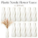 GobekUsa Plastic Retro Flower Vases 6-20 Pack