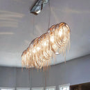 GobekUsa Postmodern Aluminum Tassel Pendant Lighting with 10 Bulbs - Island Ceiling Light