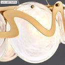 GobekUsa Postmodern Circle Pendant Light: Glass Brass Restaurant Island Fixture