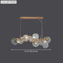 GobekUsa Postmodern Circle Pendant Light: Glass Brass Restaurant Island Fixture