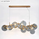 GobekUsa Postmodern Circle Pendant Light: Glass Brass Restaurant Island Fixture
