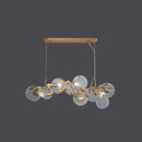 GobekUsa Postmodern Circle Pendant Light: Glass Brass Restaurant Island Fixture