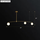 GobekUsa Postmodern Gold Island Pendant Light with Frosted White Glass Orb Shape