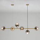 GobekUsa Postmodern Gold Island Pendant with Glass Shades- Set of 6
