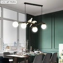 GobekUsa Postmodern Island Lamp Tree Branch Hanging Light with Glass Shades and Bird Deco – 4-Bulb Design