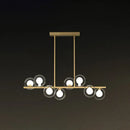 GobekUsa Postmodern LED Island Light with Clear and White Glass Shades