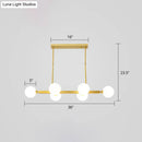 GobekUsa Postmodern Opaline Glass Molecular Island Pendant Light for Dining Room