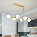 GobekUsa Postmodern Opaline Glass Molecular Island Pendant Light for Dining Room
