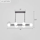 GobekUsa Postmodern Opaline Glass Molecular Island Pendant Light for Dining Room