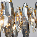 GobekUsa Postmodern Smoke Grey Glass Leaf Suspension Lamp – Gold Restaurant Island Light