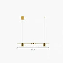 GobekUsa Postmodern Straight Bar LED Ceiling Light for Kitchen Island – Stylish Metal Hanging Fixture