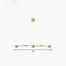 GobekUsa Postmodern Straight Bar LED Ceiling Light for Kitchen Island – Stylish Metal Hanging Fixture
