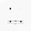 GobekUsa Postmodern Straight Bar LED Ceiling Light for Kitchen Island – Stylish Metal Hanging Fixture