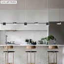 GobekUsa Postmodern Straight Bar LED Ceiling Light for Kitchen Island – Stylish Metal Hanging Fixture