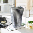 GobekUsa Premium Crystal Glass Vase for Home Décor