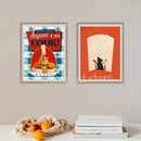 GobekUsa Ratatouille Cartoon Art Print for Kitchen Decor