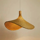 GobekUsa Rattan Pendant Light with Dimmable Bamboo Shade by Decorbites