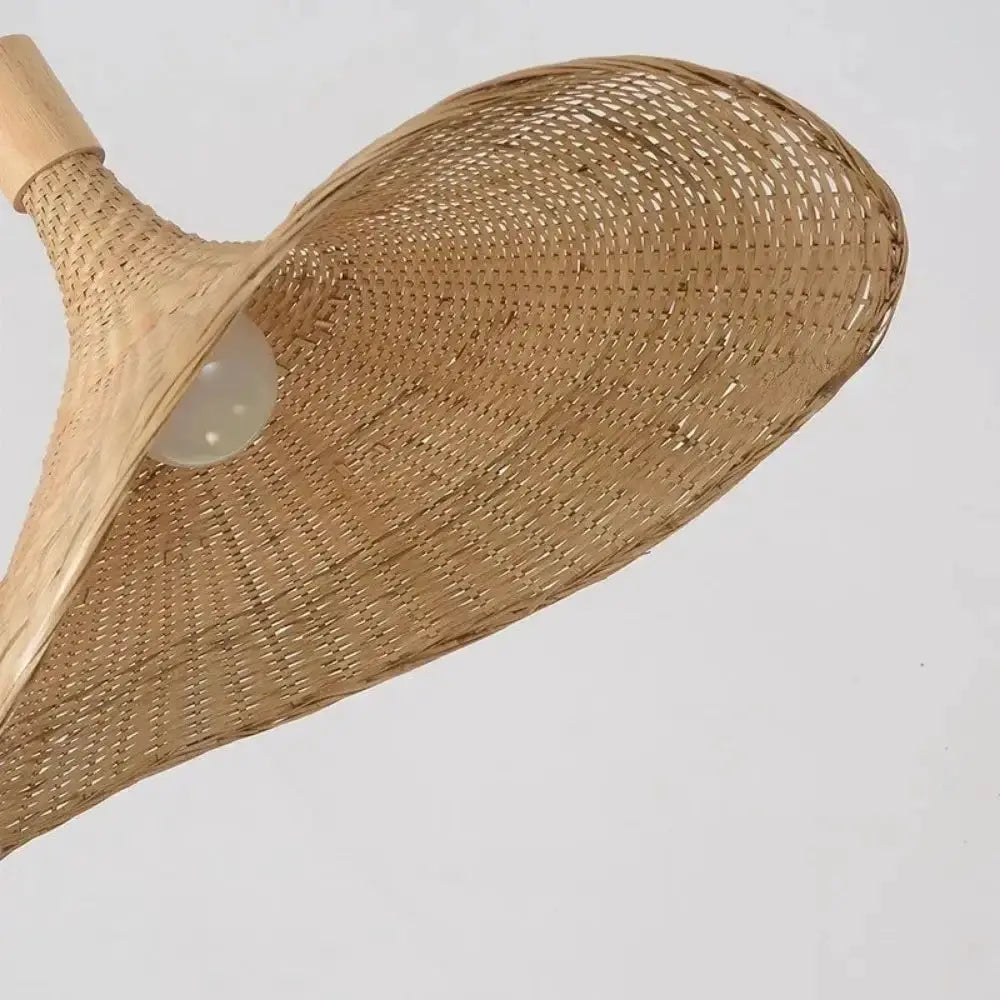 GobekUsa Rattan Pendant Light with Dimmable Bamboo Shade, photo 12 of 13