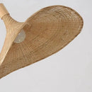 GobekUsa Rattan Pendant Light with Dimmable Bamboo Shade by Decorbites