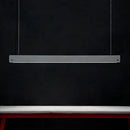 GobekUsa Rectangular LED Pendant Light - Cement Grey Island Hanging for Dining Room - Simplicity in Design