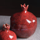 GobekUsa Red Pomegranate Ceramic Vase for Modern Home