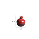 GobekUsa Red Pomegranate Ceramic Vase for Modern Home