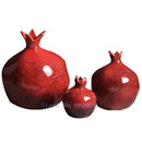 GobekUsa Red Pomegranate Ceramic Vase for Modern Home