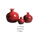 GobekUsa Red Pomegranate Ceramic Vase for Modern Home