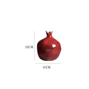GobekUsa Red Pomegranate Ceramic Vase for Modern Home
