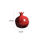 GobekUsa Red Pomegranate Ceramic Vase for Modern Home